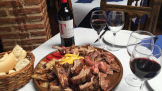 Auténtico menú a la brasa para 2 personas