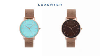 Reloj Didia acabado en oro rosa de 18K Luxenter